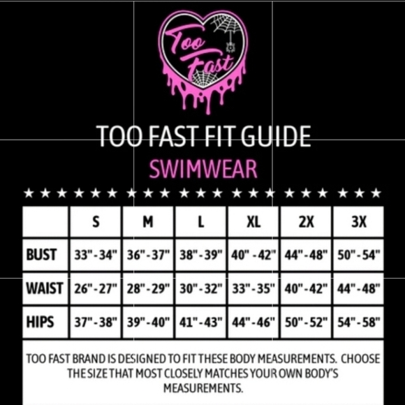 Too Fast ✦ Two-Headed Bat Skirted Bikini ✦ Retro Goth Swim Set w/ Pink Moons S - Picture 9 of 11